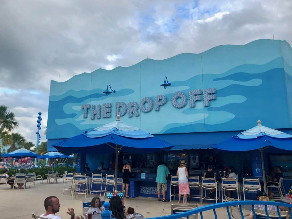 Disney Art of Animation pool bar, "The Drop Off"