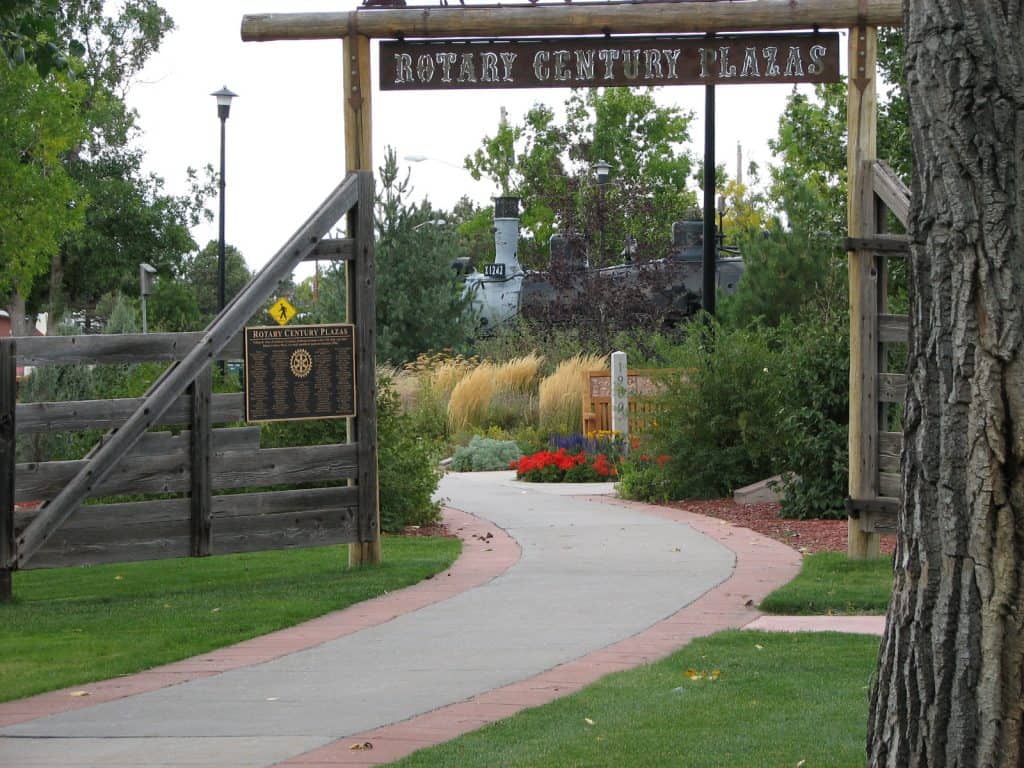 Cheyenne Botanic Gardens Century Plaza entry