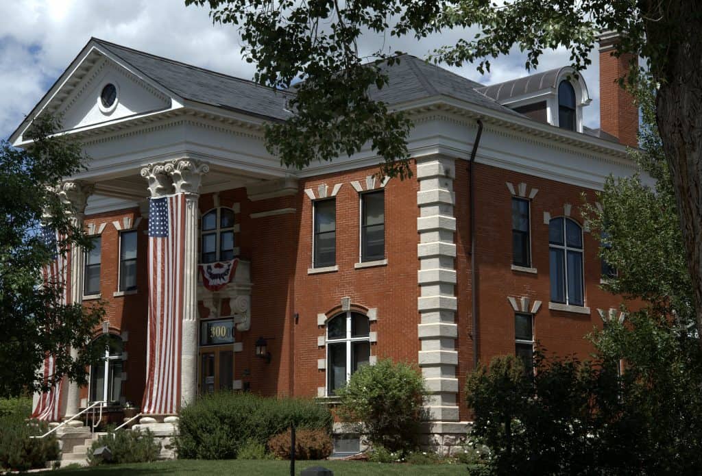 Exterior of Historic Governors Mansion in Cheyenne, Wyoming