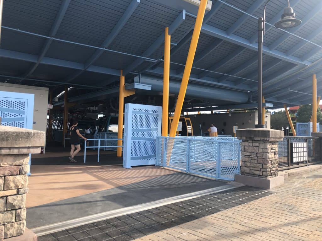 The Disney Skyliner station at Art of Animation and Pop Century