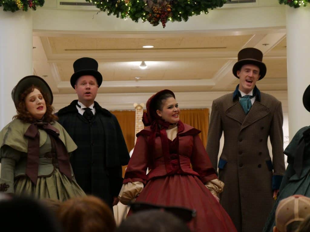 American singers "Voices of Liberty" at Epcot, Disney World at Christmas