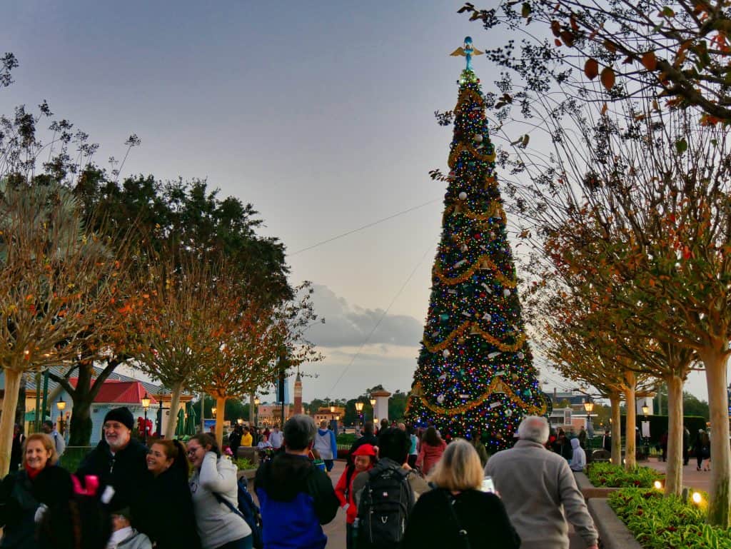 Large Christmas tree at Epcot