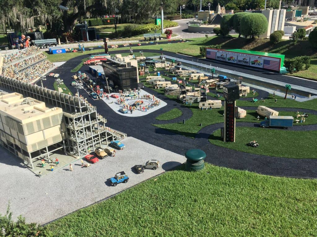 A mini city created by LEGOs in LEGOLAND Florida
