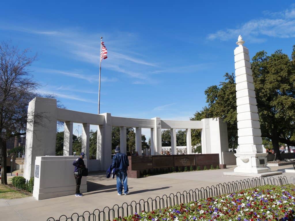 Memorial in Dealey Plaza Dallas, Texas