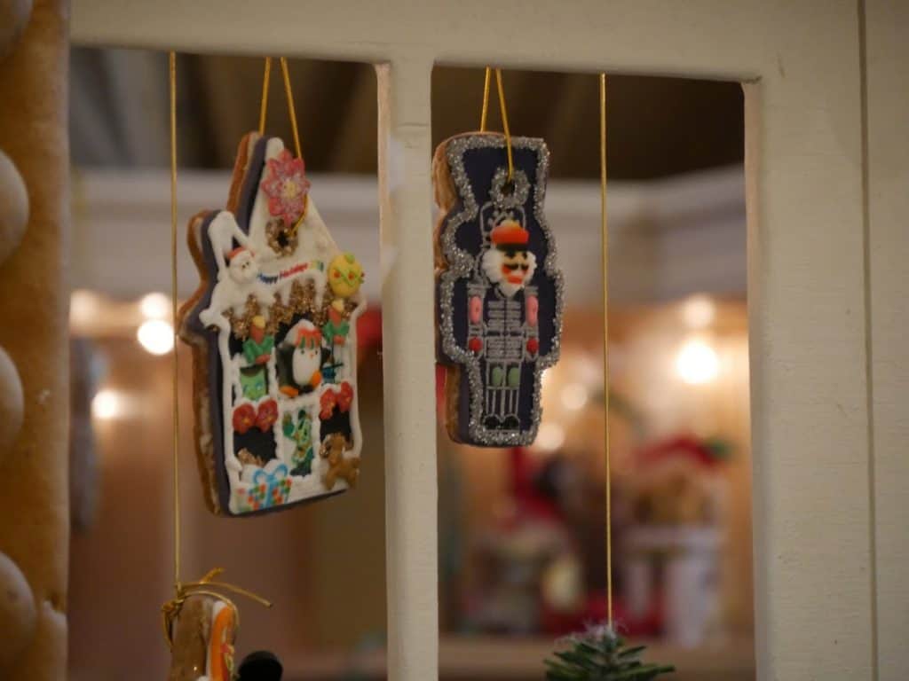 Decorations at the Grand Floridian Disney World resort at Christmas