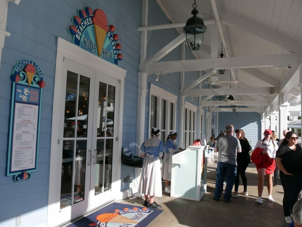 Outside Beaches and Cream entrance