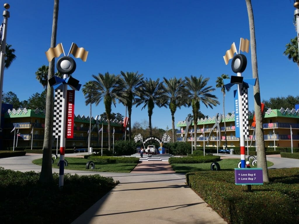 Disney All-Star Movies resort Herbie area