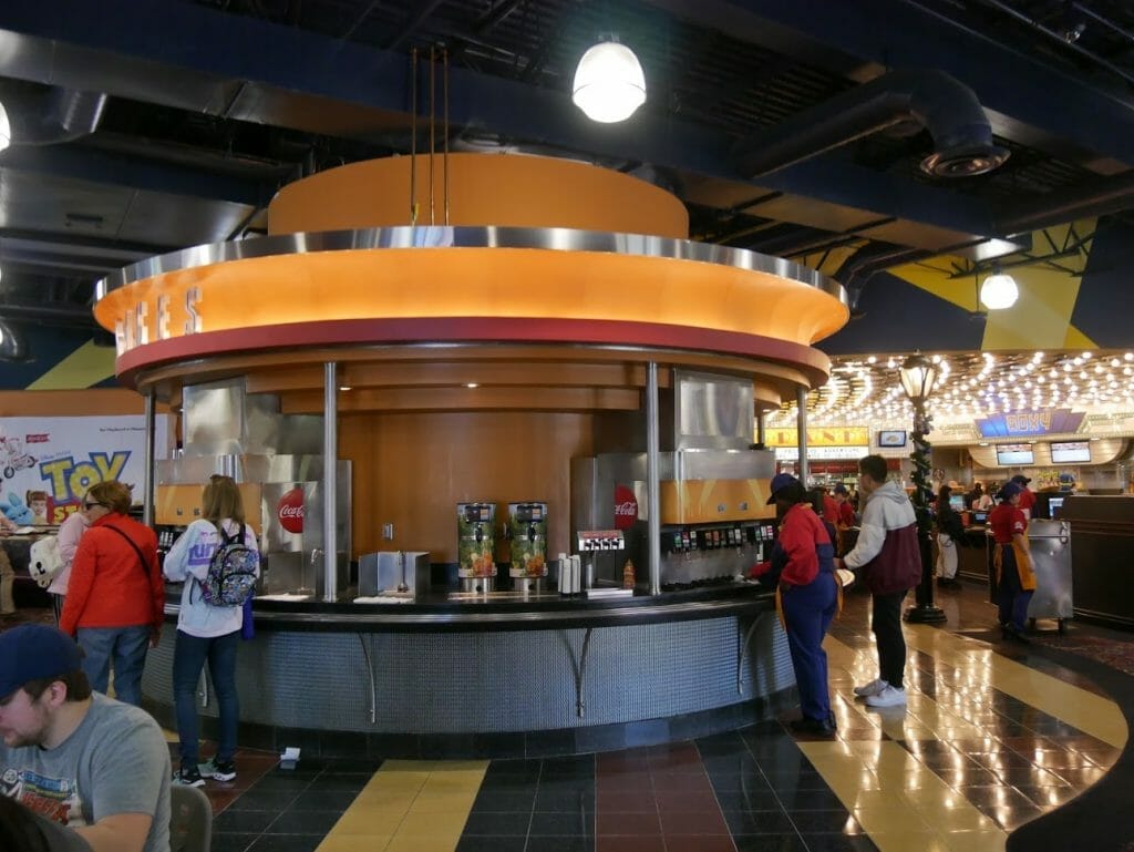 Disney World All Star Movies Resort Food Court drinks area