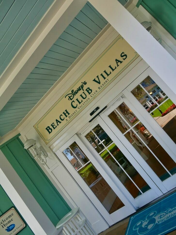 Beach Club Villas Disney Vacation Club entrance
