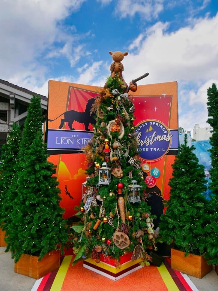 Lion King Christmas tree with Lion King decorations