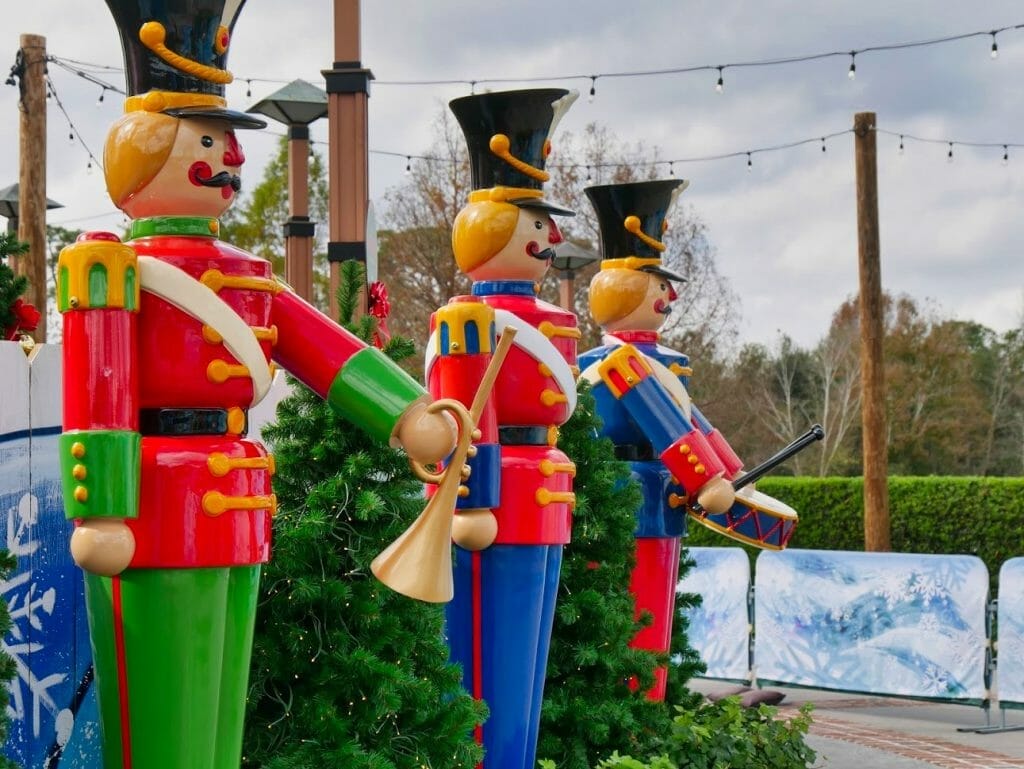 Large toy soldier statues