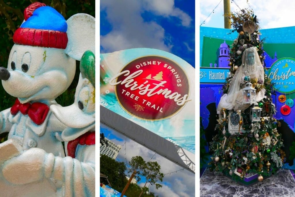 Disney Springs Christmas tree trail