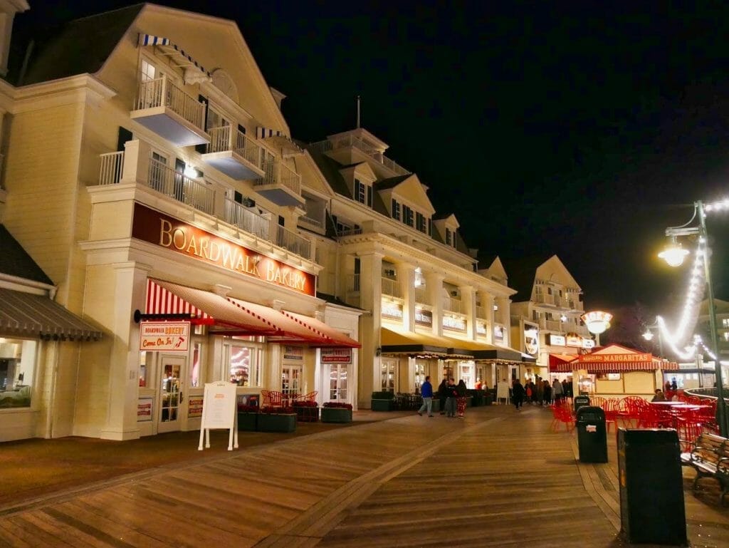 The Boardwalk at Disney with a bakery