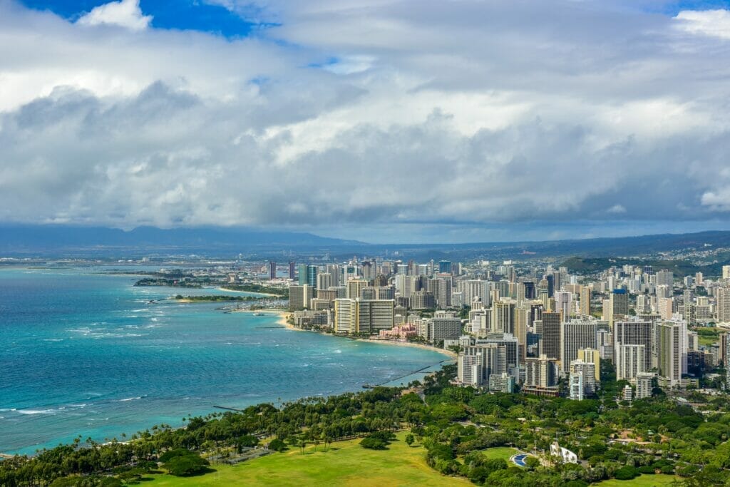 Skyline of Honolulu Hawaii
