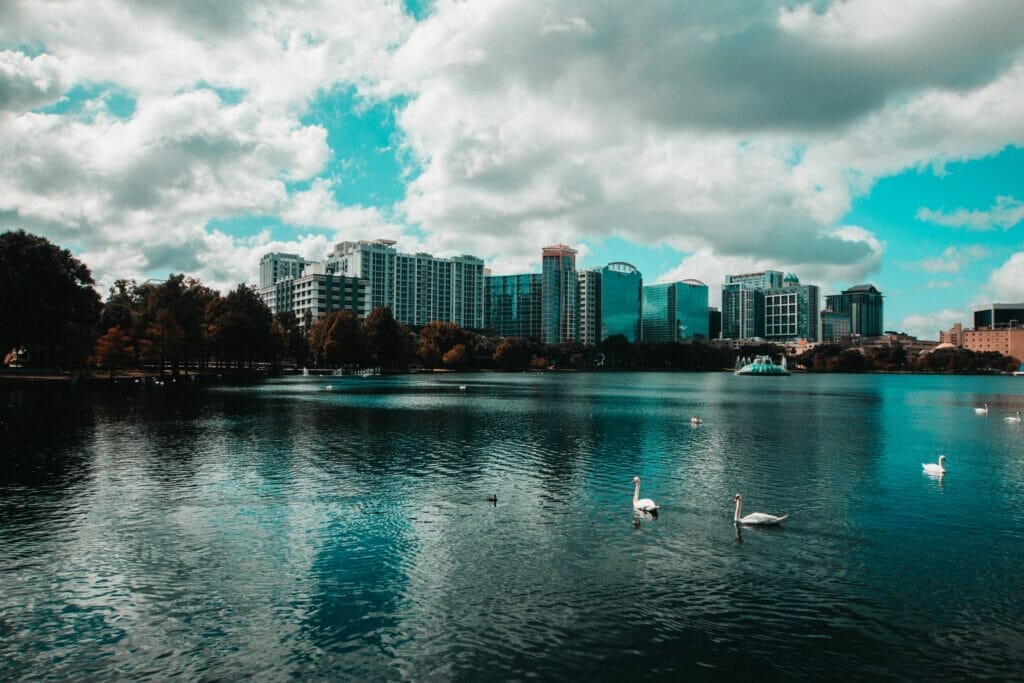 Lake Eola in downtown Orlando Florida