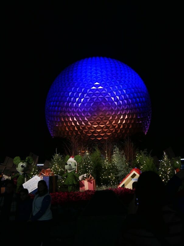 Epcot at night