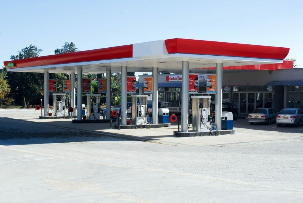 A gas station