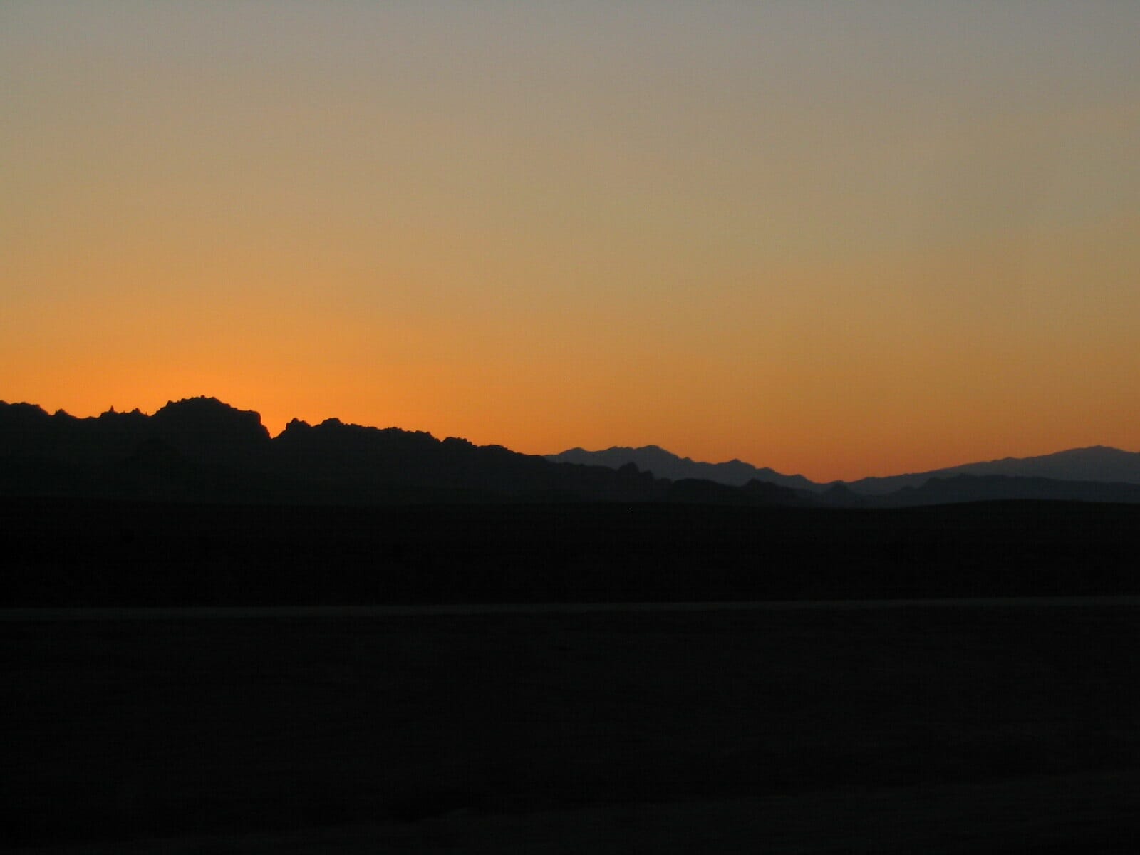 A sunset along the River Mountain Loop trail in Henderson Nevada