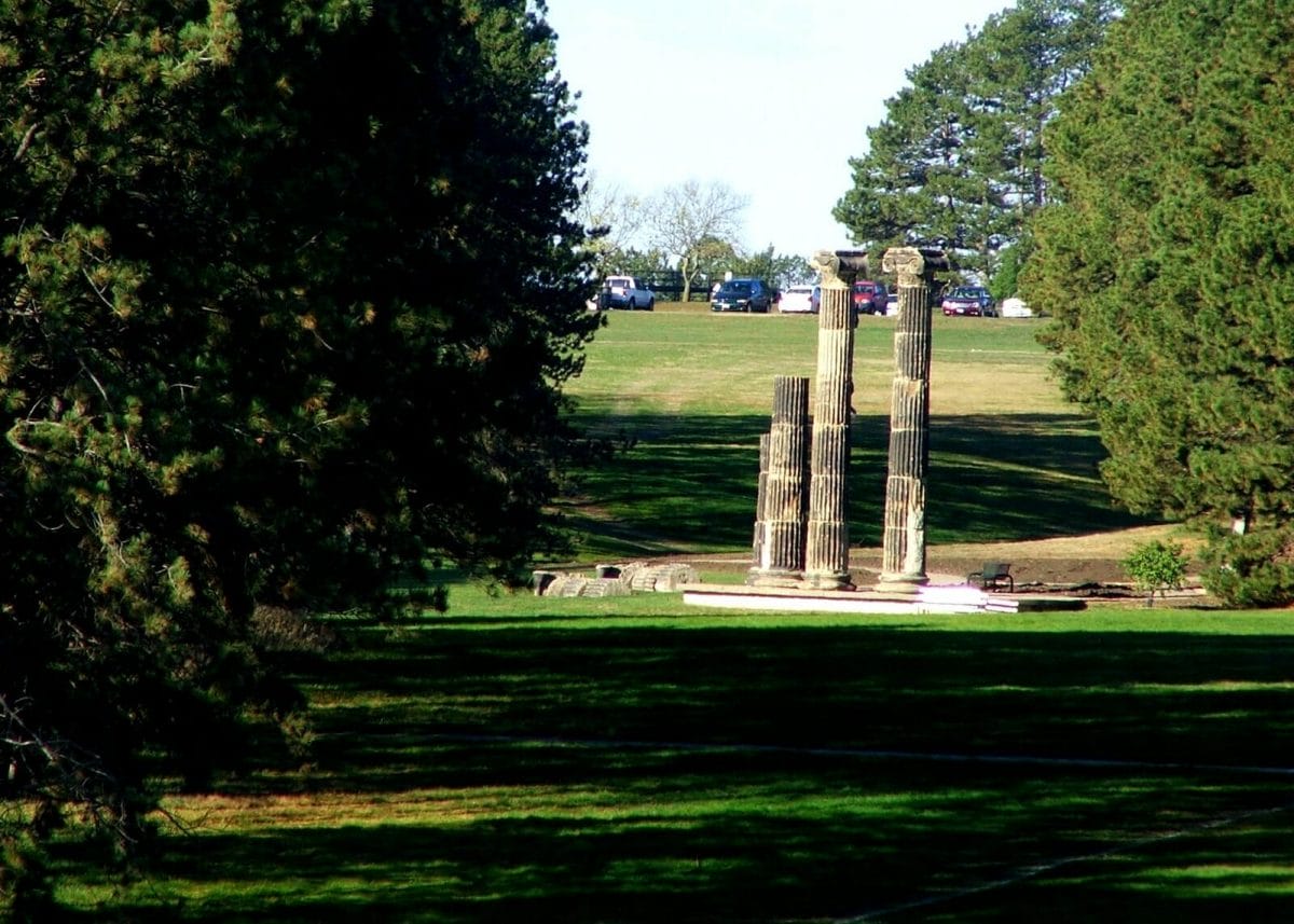 Columns at Pioneer Park Nature Center in Lincoln Nebraska