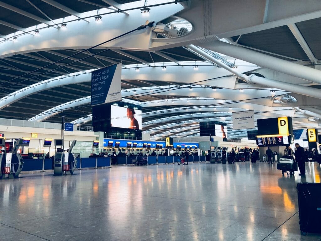 Gates at an airport