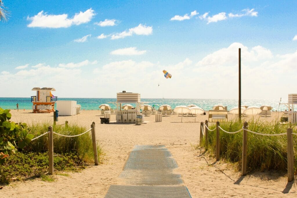 beach on sunny day