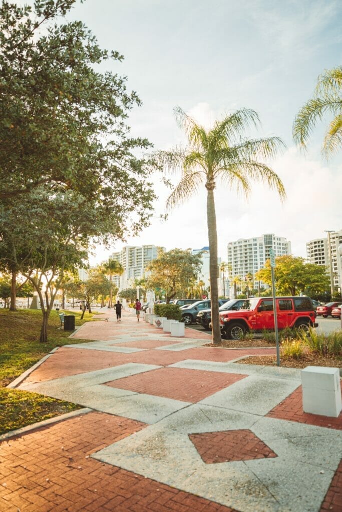 street in Sarasota Florida