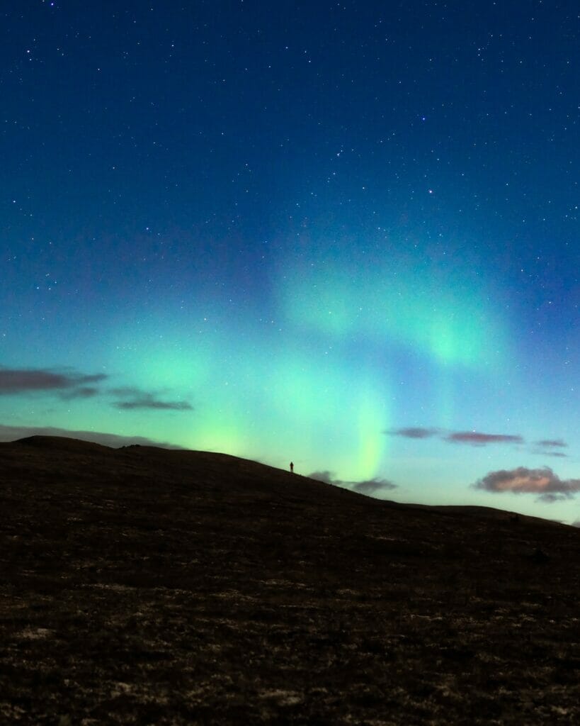 northern lights above kobuk valley