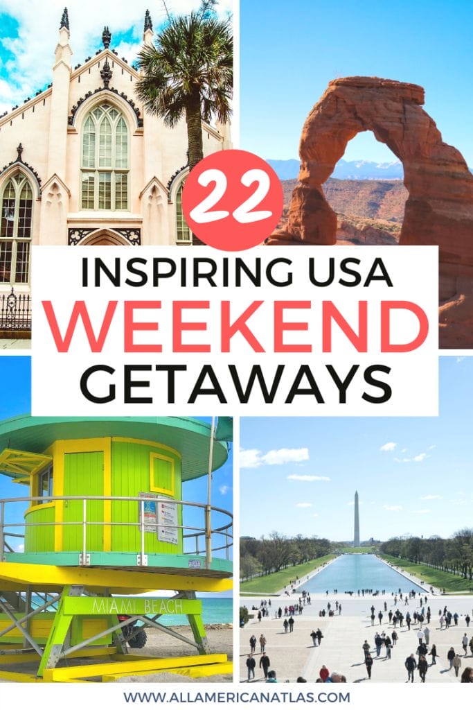 weekend trip locations us