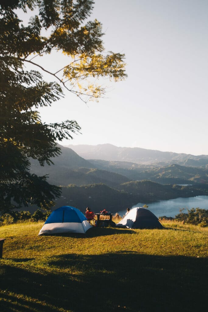 tents in the mountains