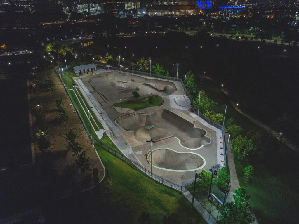skate park from above