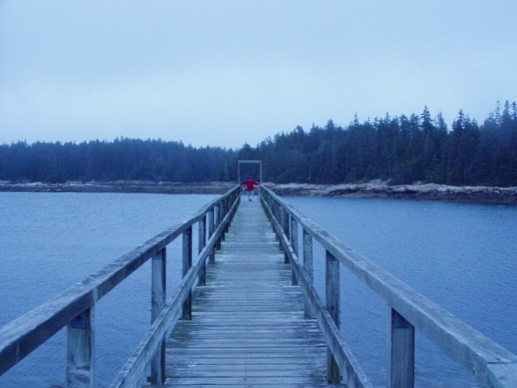 boardwalk in Acadia National Park