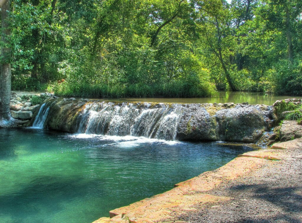 waterfall in Travertine Oklahoma