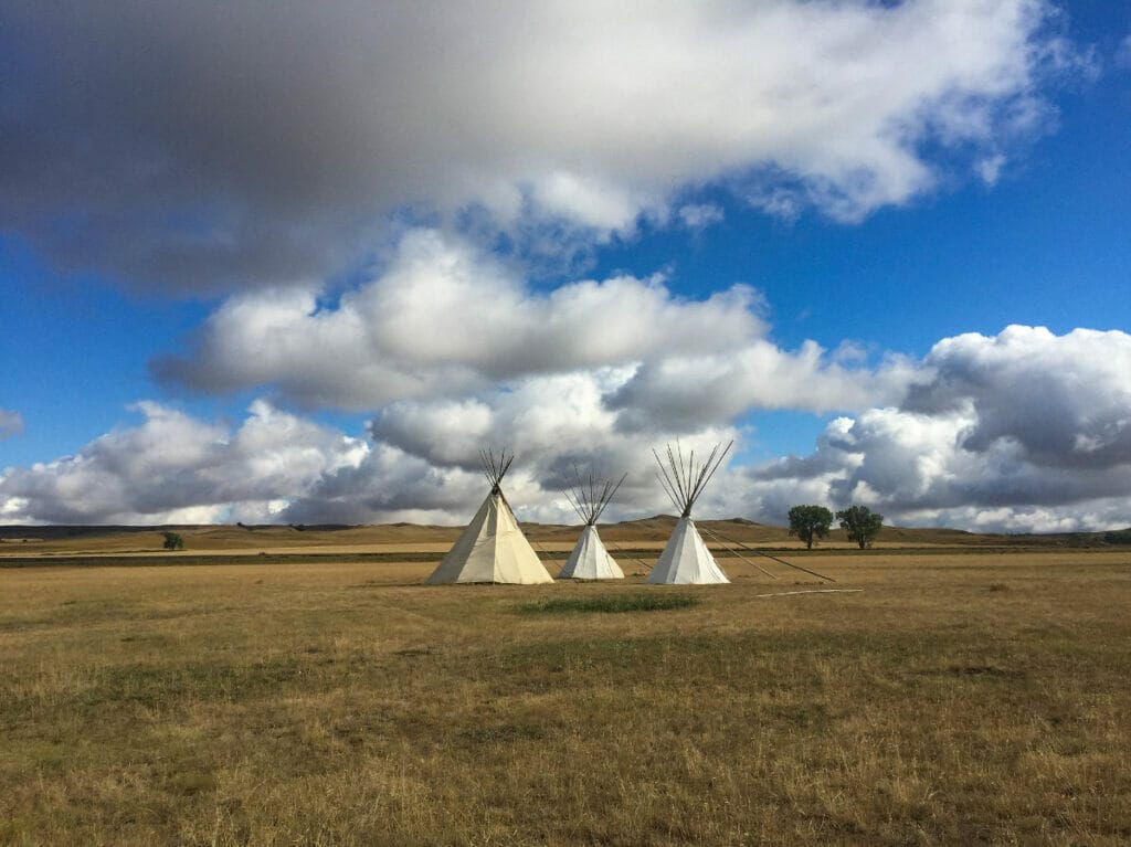 teepees at Fort Union Trading Post