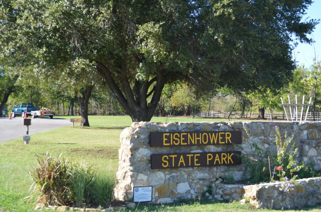 Eisenhower State Park sign