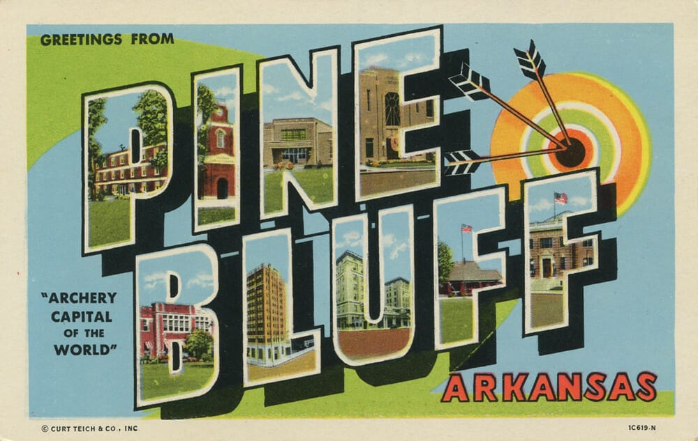 Pine Bluff Arkansas postcard