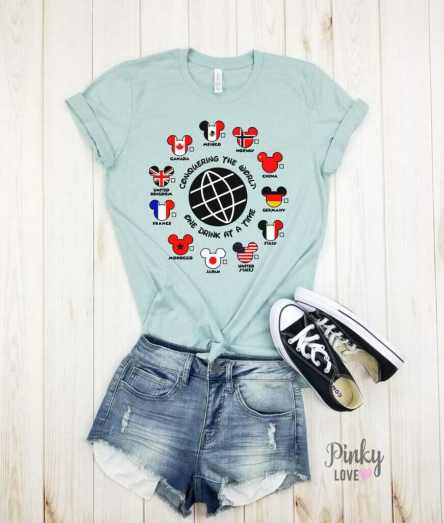 World showcase traveler Disney shirt Epcot globe Disney shirt Disney vacation shirts Spaceship earth Epcot countries Epcot shirts