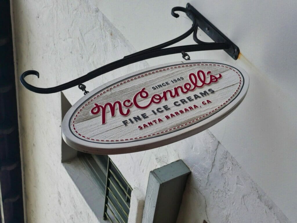 mcconnells ice cream sign