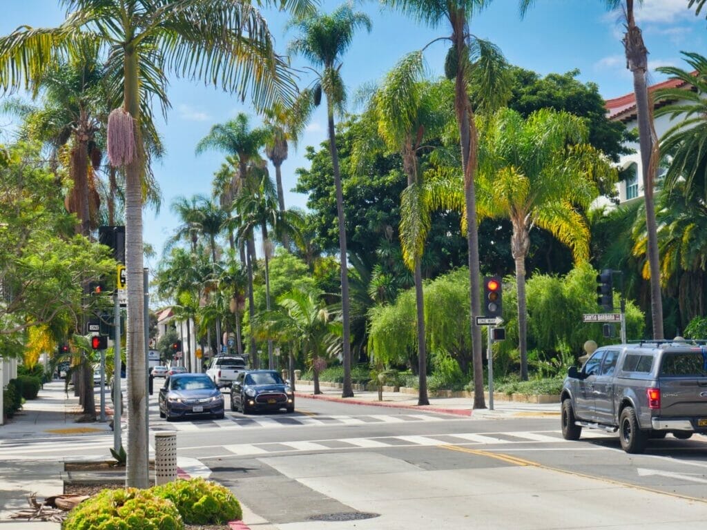 street in santa barbara