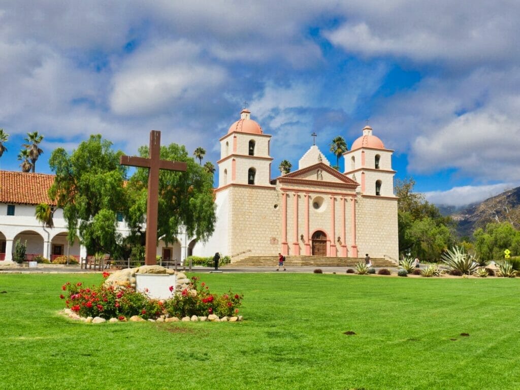 old mission in santa barbara exterior