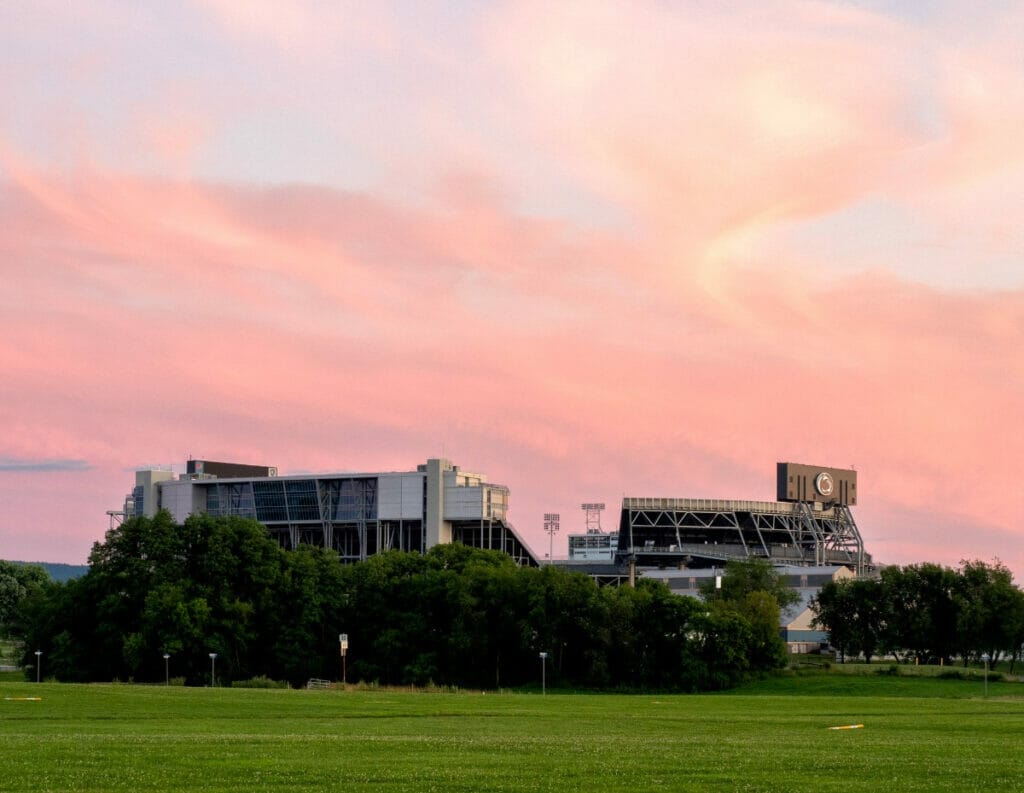 Beaver Stadium sunset