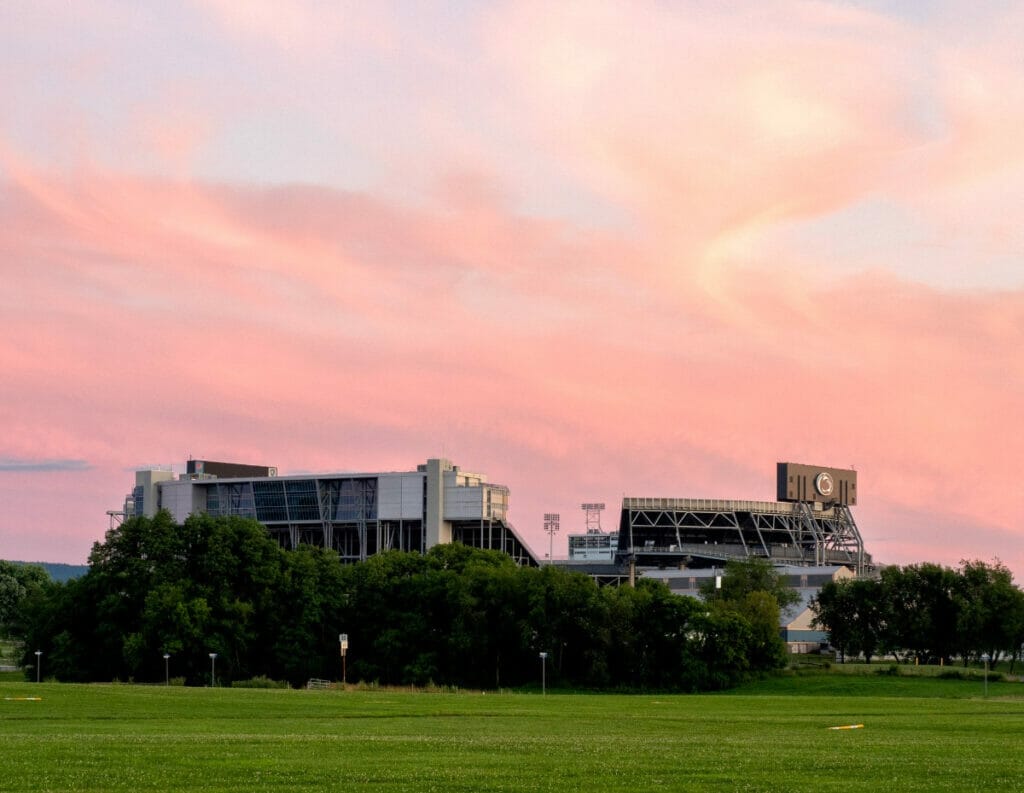Beaver Stadium sunset