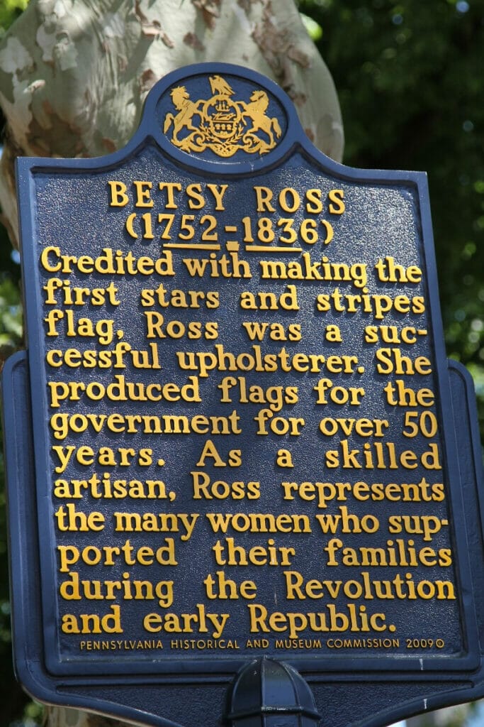 Betsy Ross Historical Marker in PA