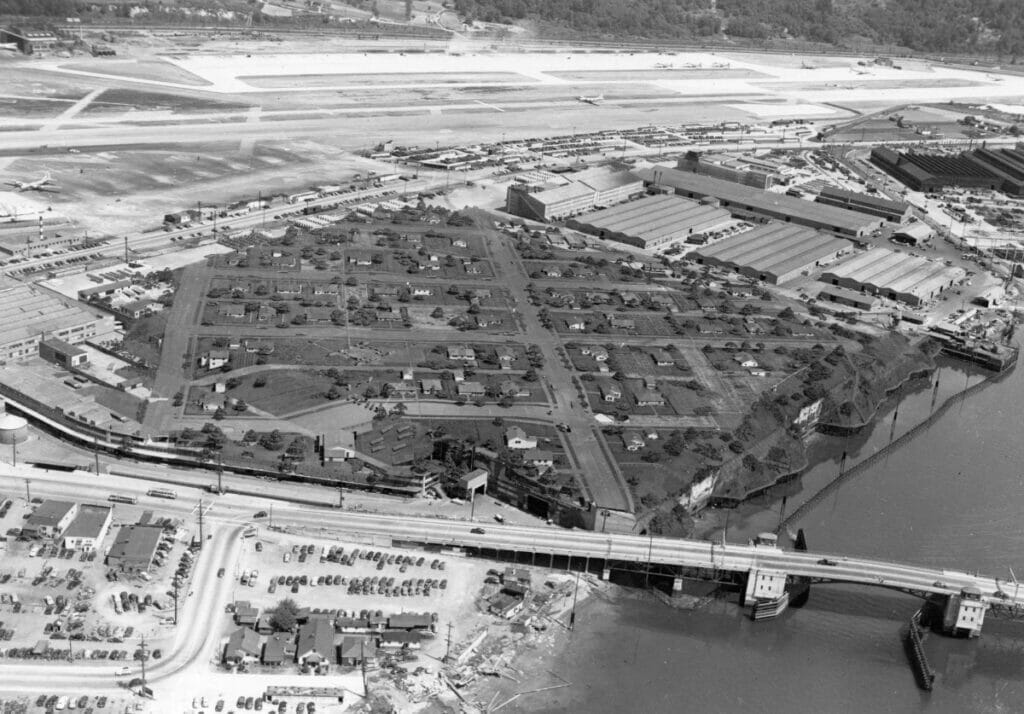 Fake neighborhood created by Boeing