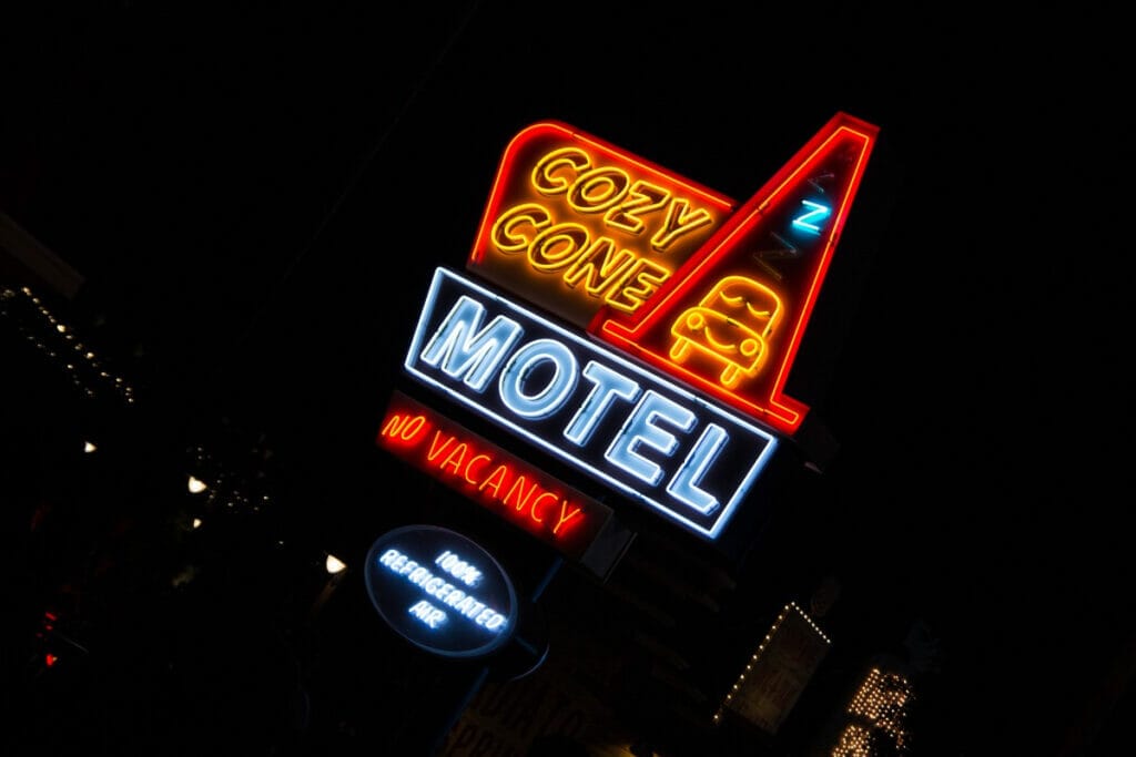 Cozy Cone at night 