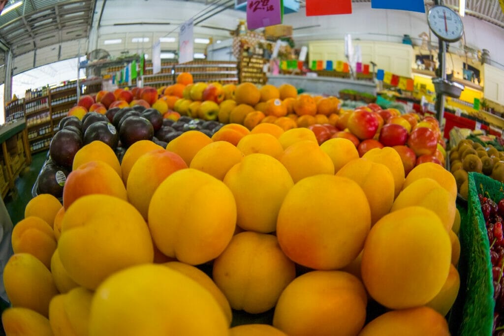 Peaches at a Georgia Farmer's Market