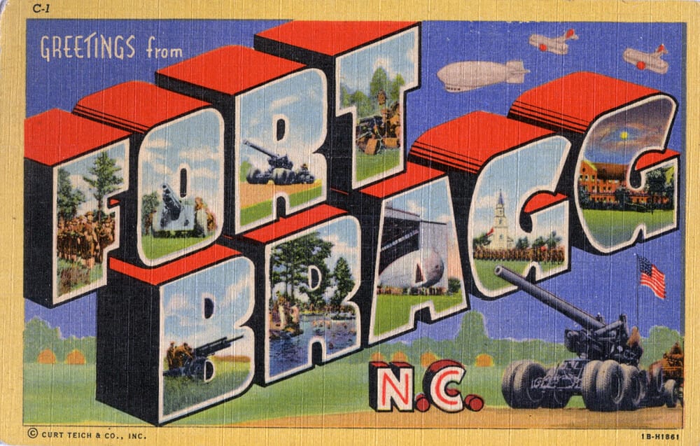 Fort Bragg postcard 