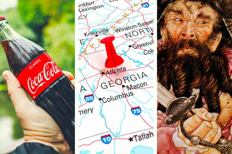Images of different fun facts about Georgia
