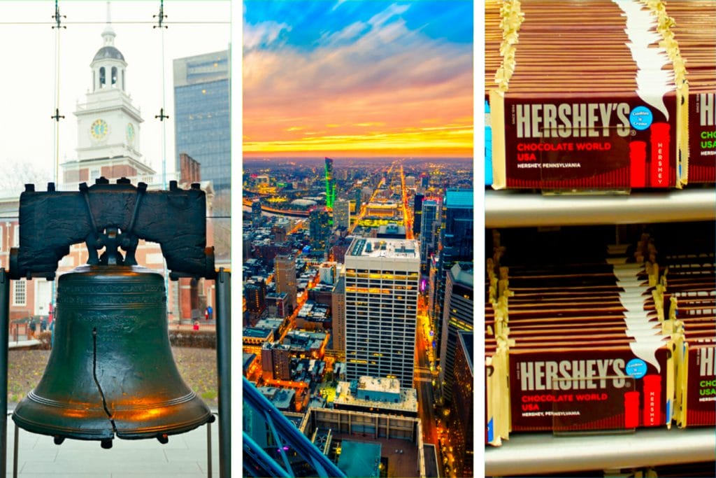 Liberty bell and Hershey's Chocolate