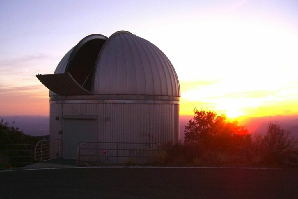 Kitt Peak National Observatory at sunset 