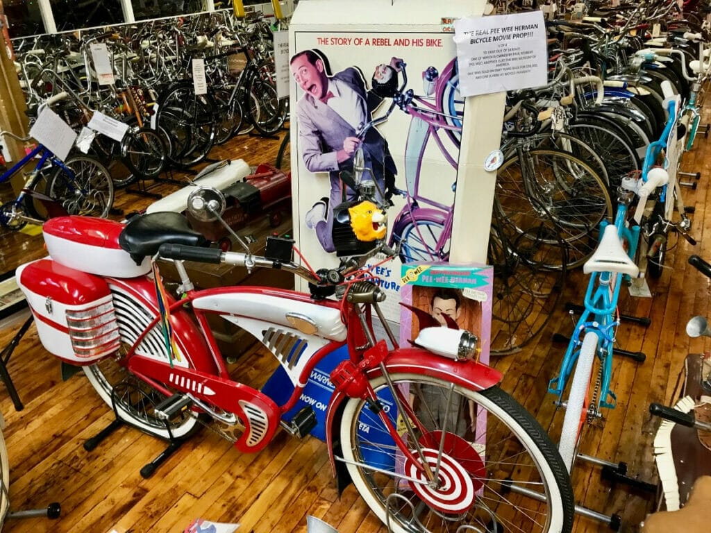 Pee Wee Herman's Bike at Bicycle Heaven Museum 